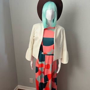 Rare Retro Long skirt blouse/ dress/ 1 piece Fits M/L